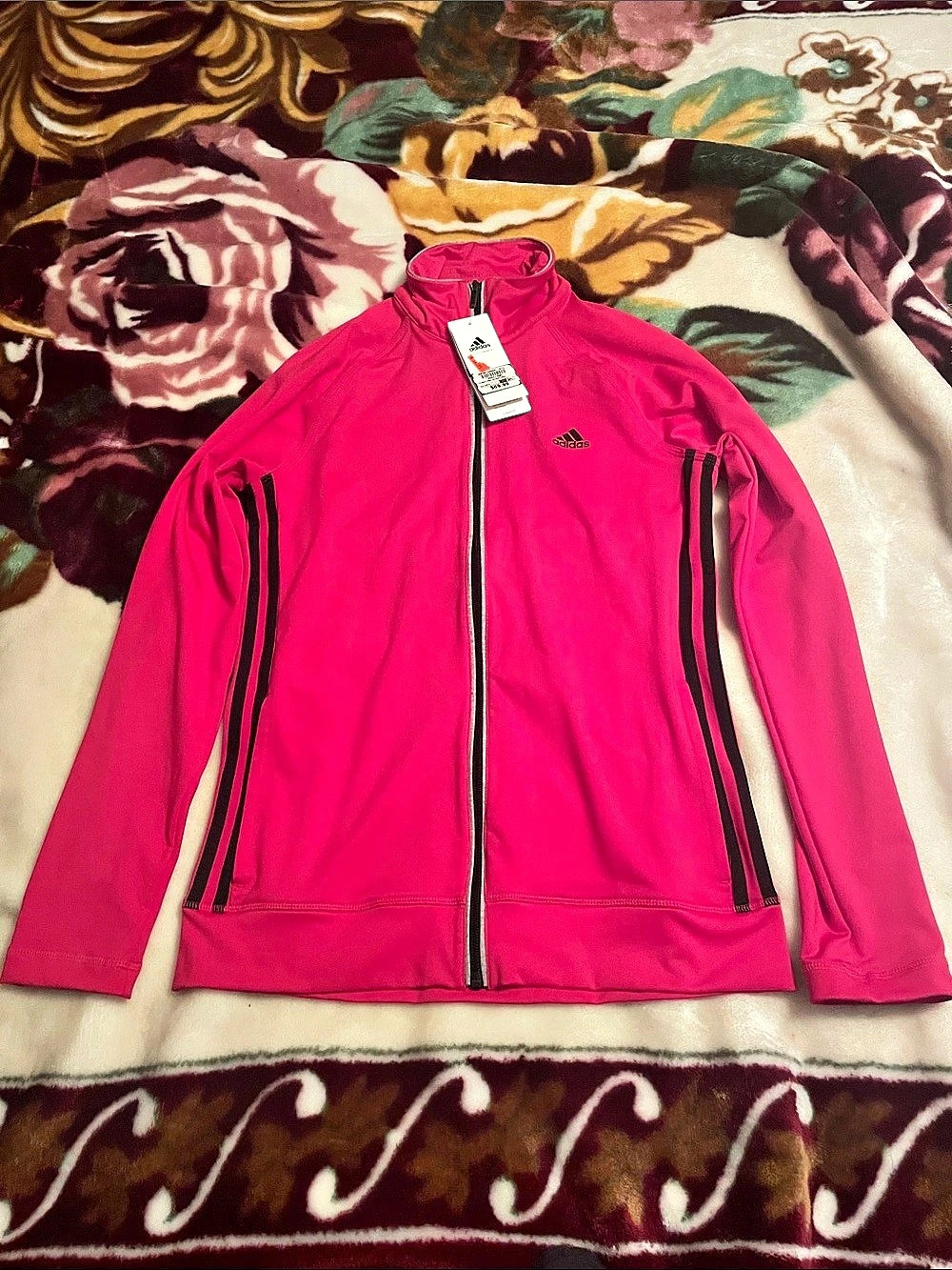Adidas Climacool/ClimaLite Track Jacket Pink & Black Small